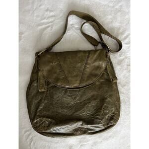 49 Square Miles Leather Purse Bag Shoulder Bag Green Women
